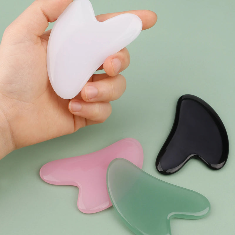 2 peças de rolo de massagem Gua Sha de ponta dupla